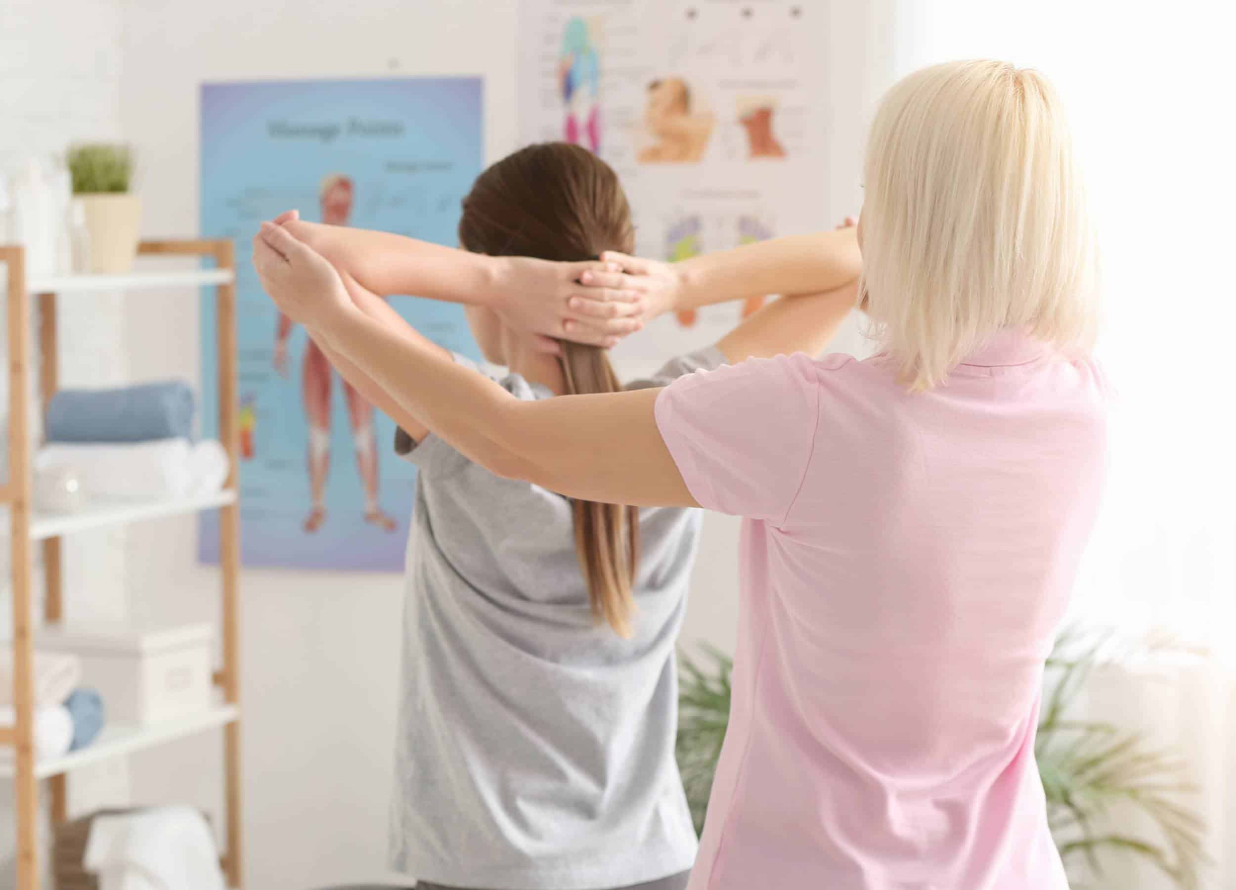 Women getting back chiropractic care